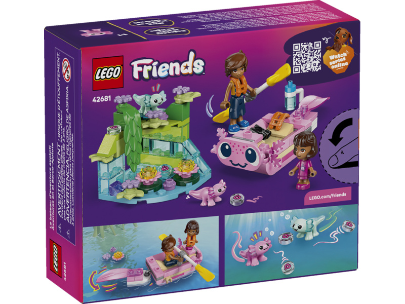 LEGO Friends - Dobrodružný člun s axolotly