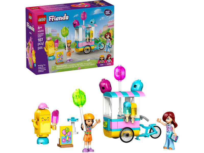 LEGO Friends - Stánek se zmrzlinou a balónky