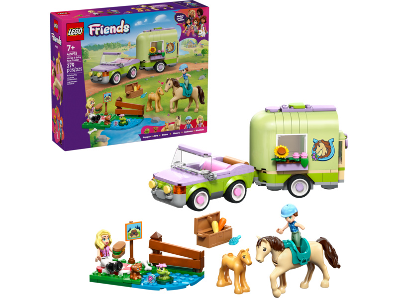 LEGO Friends - Přívěs s koněm a hříbětem