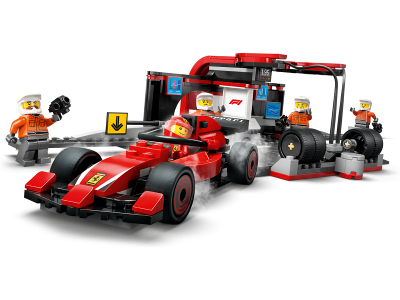 LEGO City - Zastávka v boxech F1 a personál s vozem Ferrari
