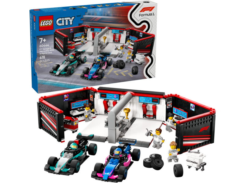 LEGO City - Garáž F1 a vozy Mercedes-AMG a Alpine