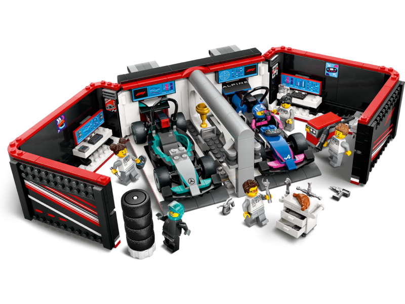 LEGO City - Garáž F1 a vozy Mercedes-AMG a Alpine