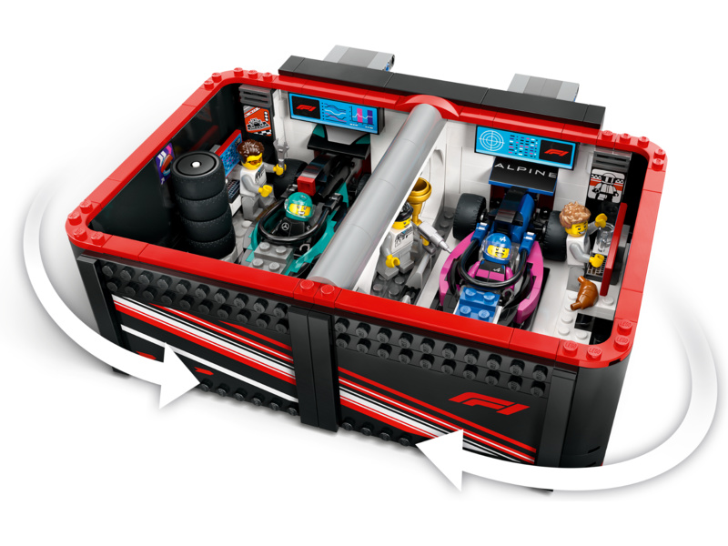 LEGO City - Garáž F1 a vozy Mercedes-AMG a Alpine