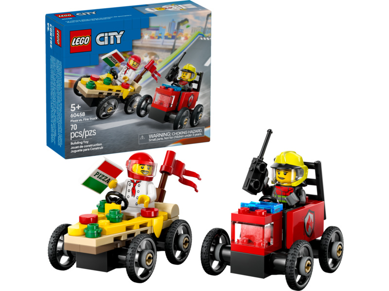 LEGO City - Závodní balíček: Rozvoz pizzy vs. hasičské auto
