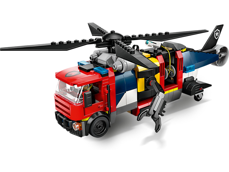 LEGO City - Remix: Helikoptéra, hasičský vůz a ponorka