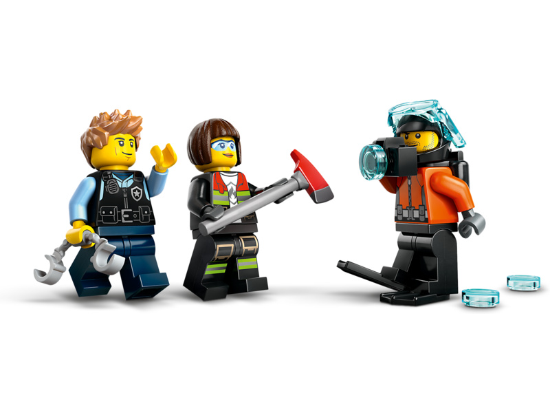 LEGO City - Remix: Helikoptéra, hasičský vůz a ponorka