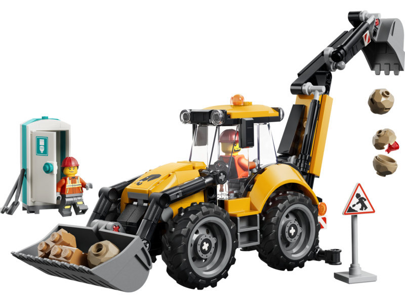 LEGO City - Žlutý nakladač s rypadlem