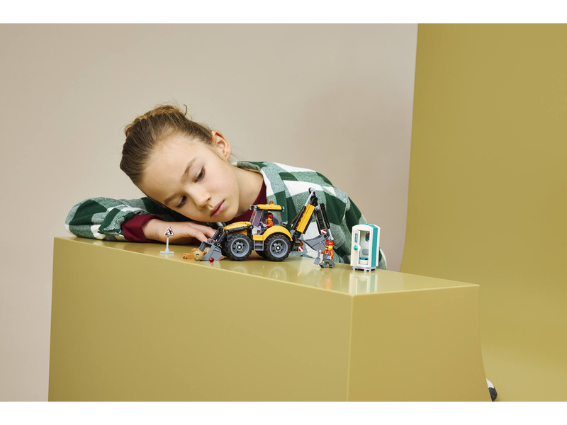 LEGO City - Žlutý nakladač s rypadlem