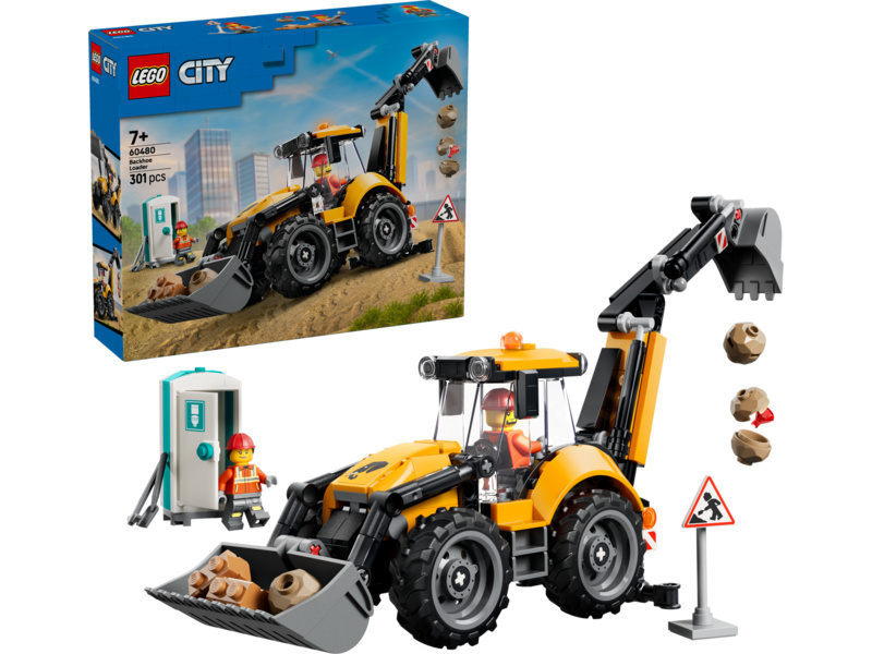 LEGO City - Žlutý nakladač s rypadlem