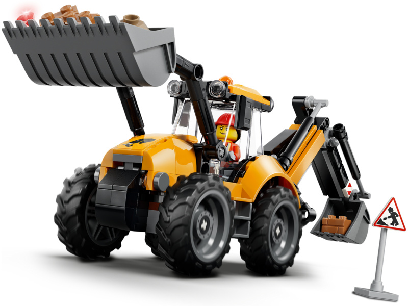 LEGO City - Žlutý nakladač s rypadlem