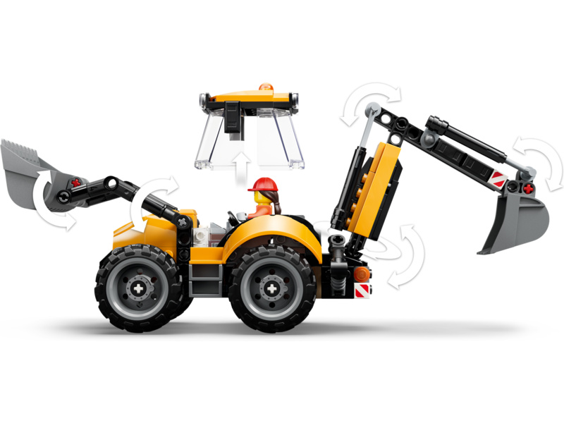 LEGO City - Žlutý nakladač s rypadlem