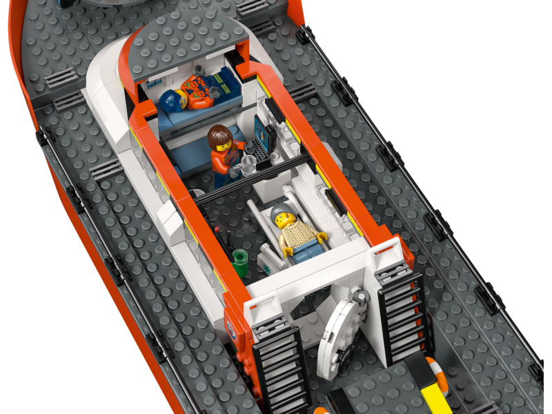 LEGO City - Záchranný člun pobřežní hlídky a vrtulník