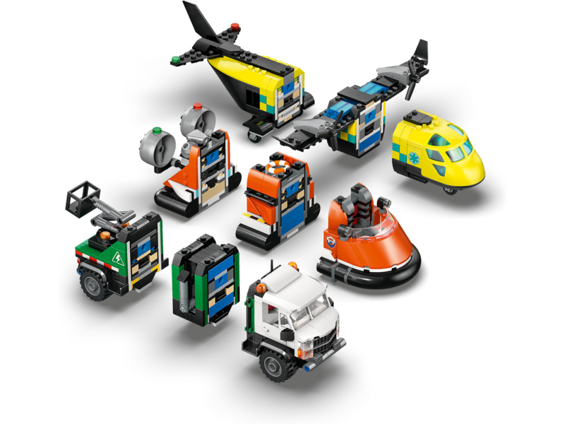 LEGO City - Remix: Letadlo, servisní vůz a vznášedlo