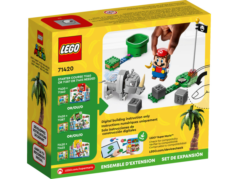 LEGO Super Mario - Nosorožec Rambi – rozšiřující set