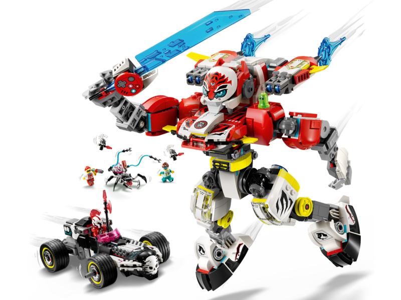 LEGO DREAMZzz - Cooperův tygří robot a Zerův hot rod