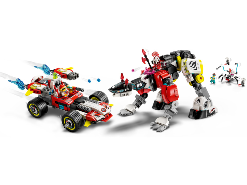 LEGO DREAMZzz - Cooperův tygří robot a Zerův hot rod