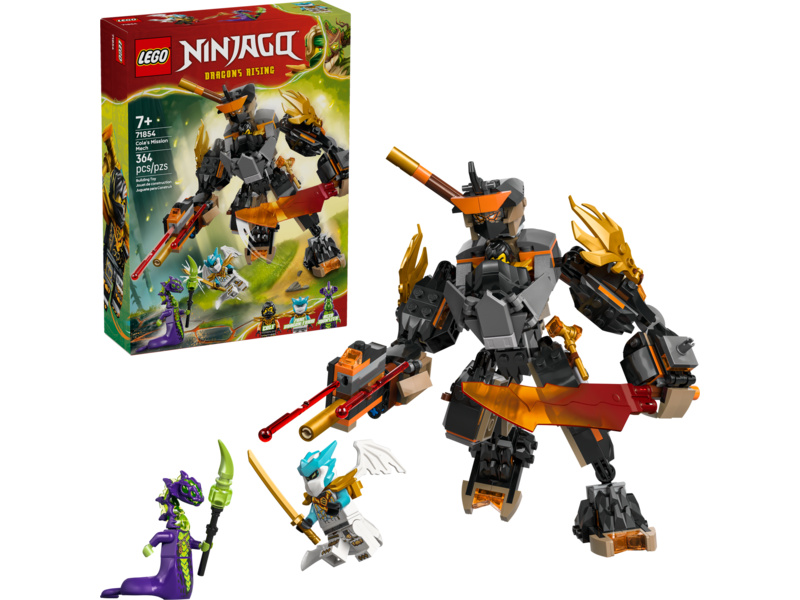 LEGO Ninjago - Coleův expediční robot a dračí Zane