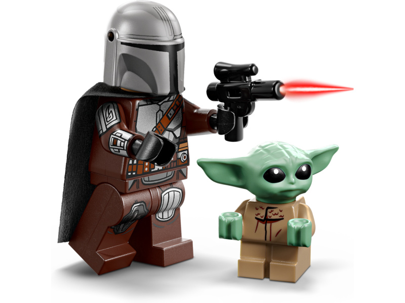 LEGO Star Wars - Mandalorian a Grogu a spídrová motorka