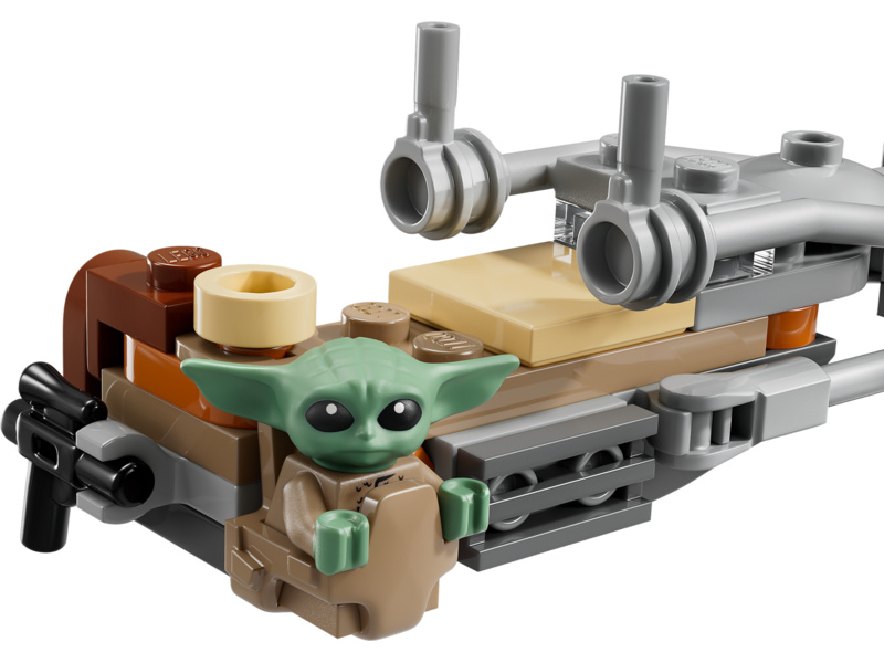LEGO Star Wars - Mandalorian a Grogu a spídrová motorka