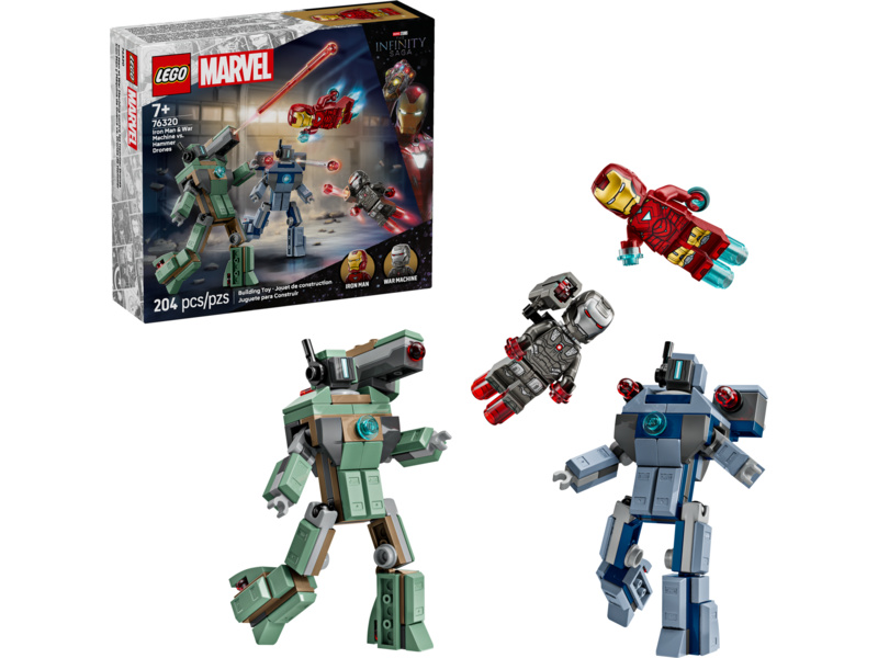 LEGO Marvel - Iron Man a War Machine vs. Hammerovy Drony