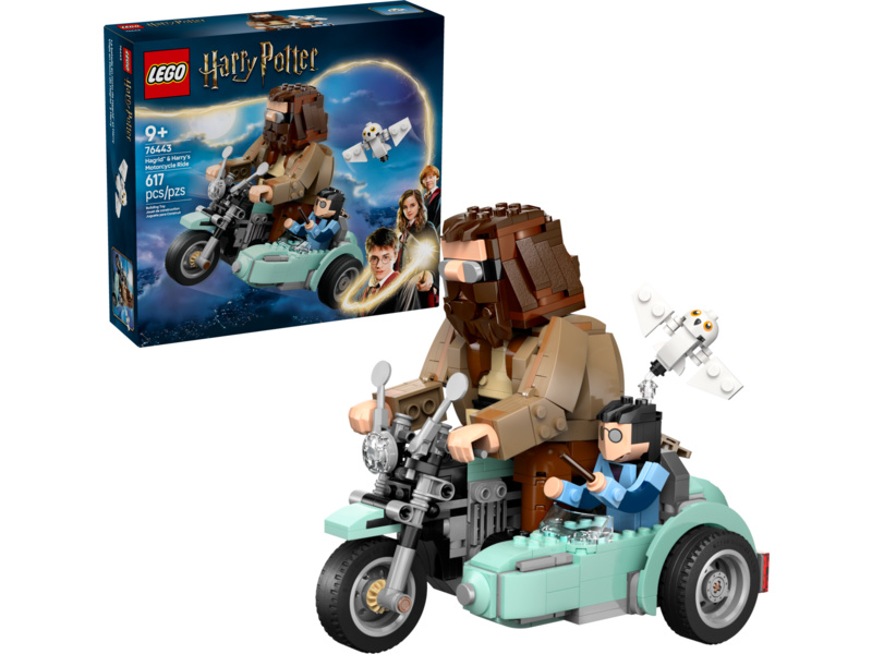 LEGO Harry Potter - Hagrid a Harry na motorce