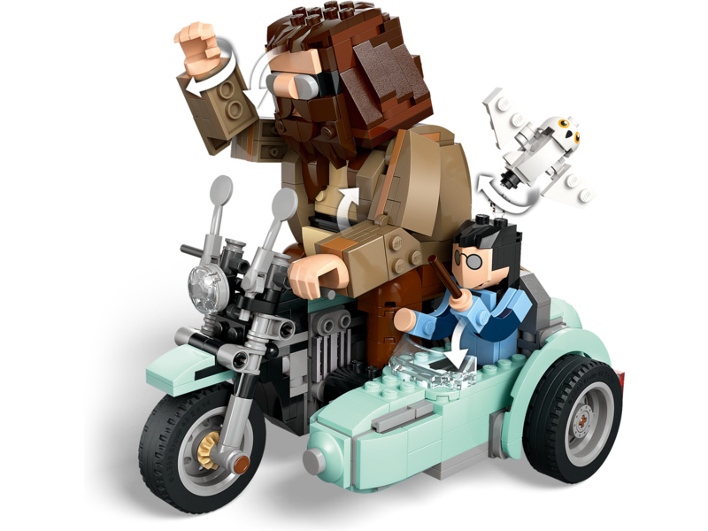 LEGO Harry Potter - Hagrid a Harry na motorce