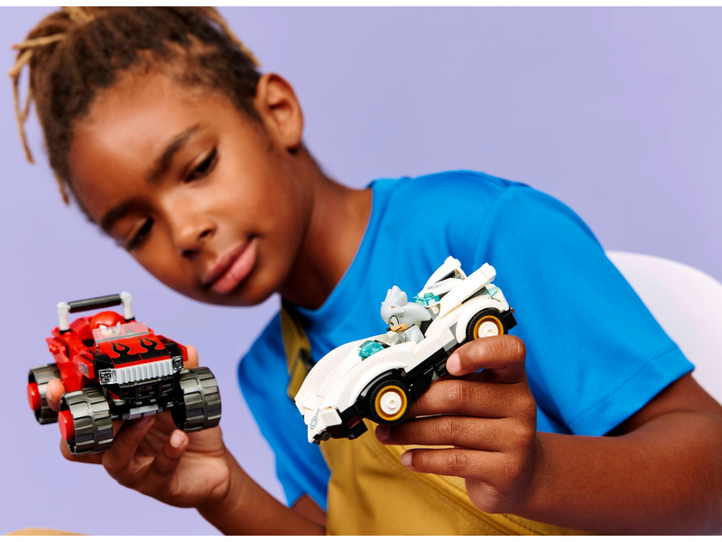 LEGO Sonic the Hedgehog - Silver a jeho auto vs. Knuckles a jeho monster truck