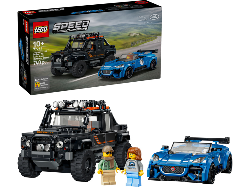 LEGO Speed Champions - Jaguar Project 7 a Land Rover Defender