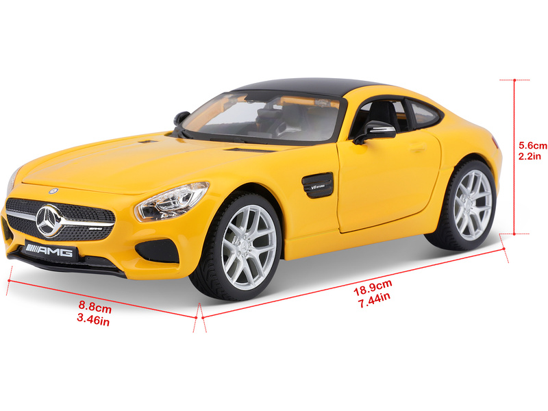Maisto Mercedes-AMG GT 1:24 žlutá