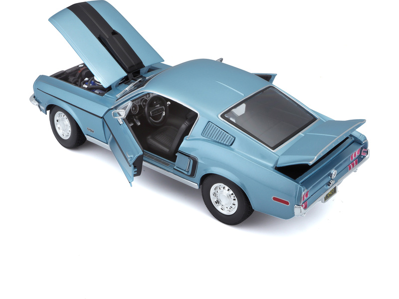 Maisto Ford Mustang GT Cobra Jet FB 1968 1:18 modrá metalíza