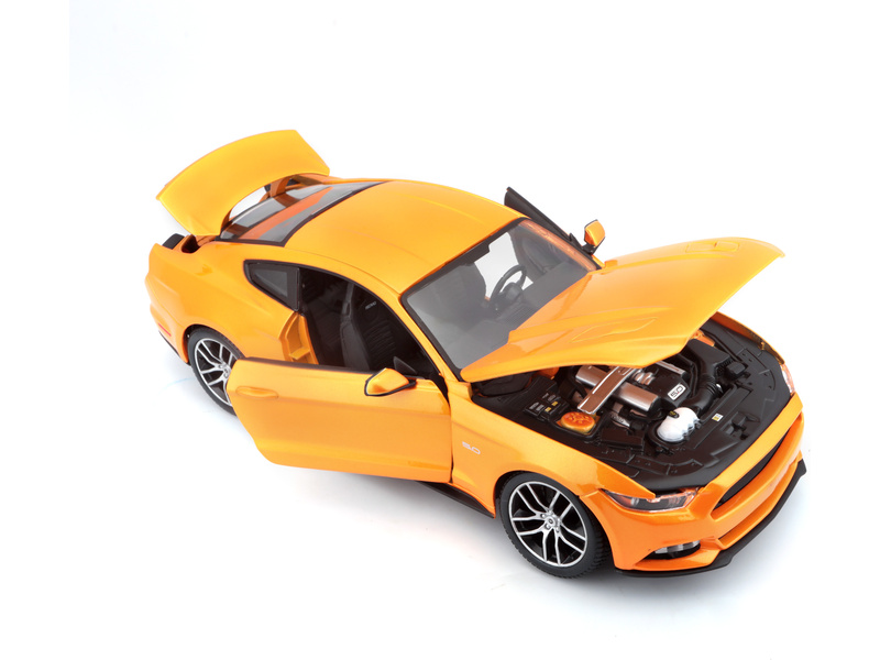 Maisto Ford Mustang GT 2015 1:18 oranžová metalíza