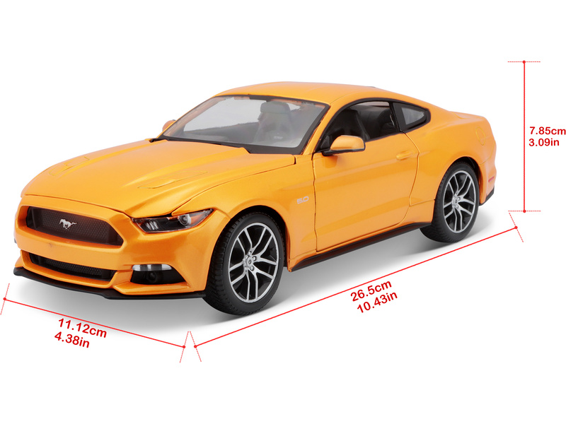 Maisto Ford Mustang GT 2015 1:18 oranžová metalíza
