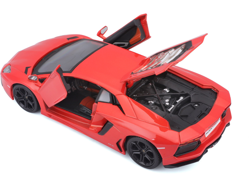 Maisto Lamborghini Aventador Coupé 1:24 oranžová metalíza