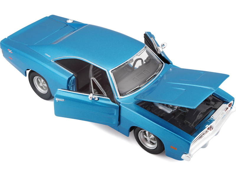 Maisto Dodge Charger R/T 1969 1:25 modrá metalíza