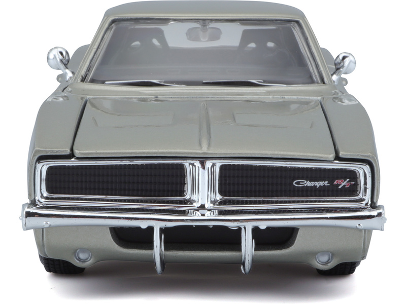 Maisto Dodge Charger R/T 1969 1:25 stříbrná