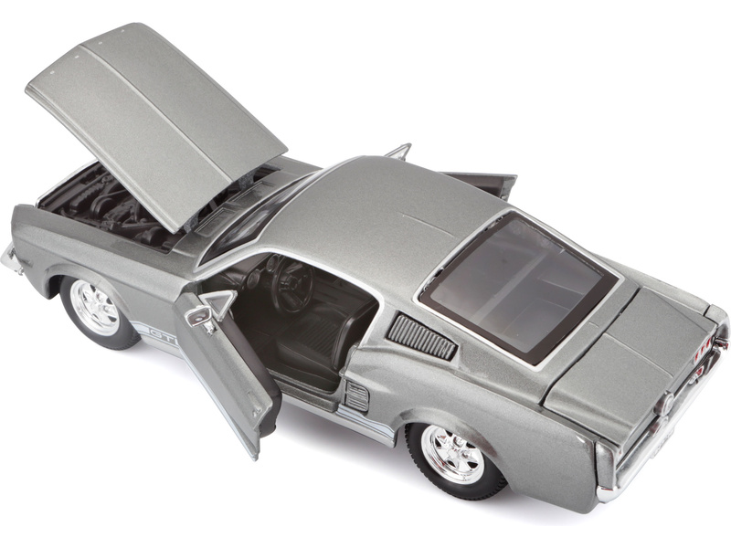 Maisto Ford Mustang GT 1967 1:24 šedá metalíza