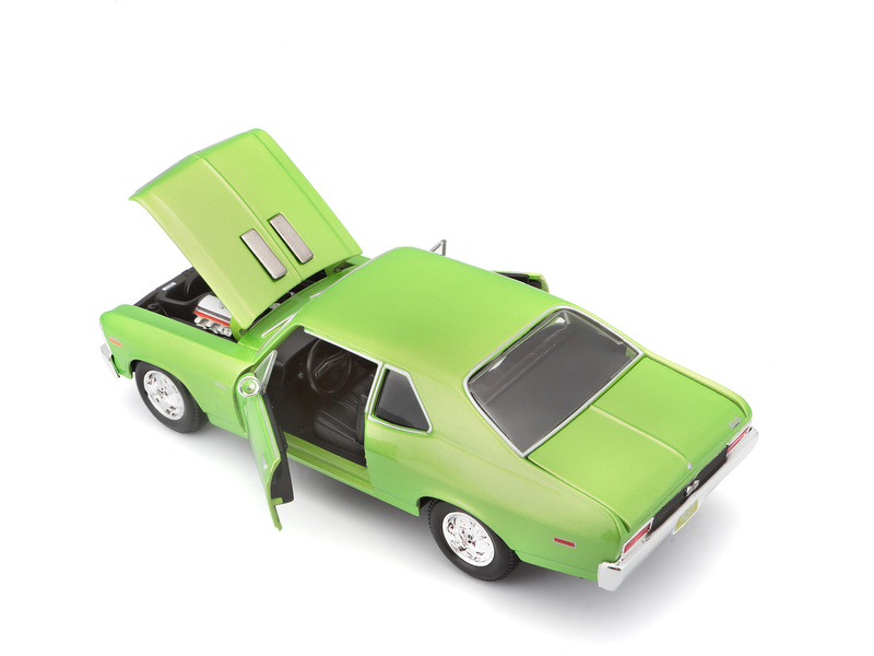 Maisto Chevrolet Nova SS 1970 1:24 světle zelená metalíza