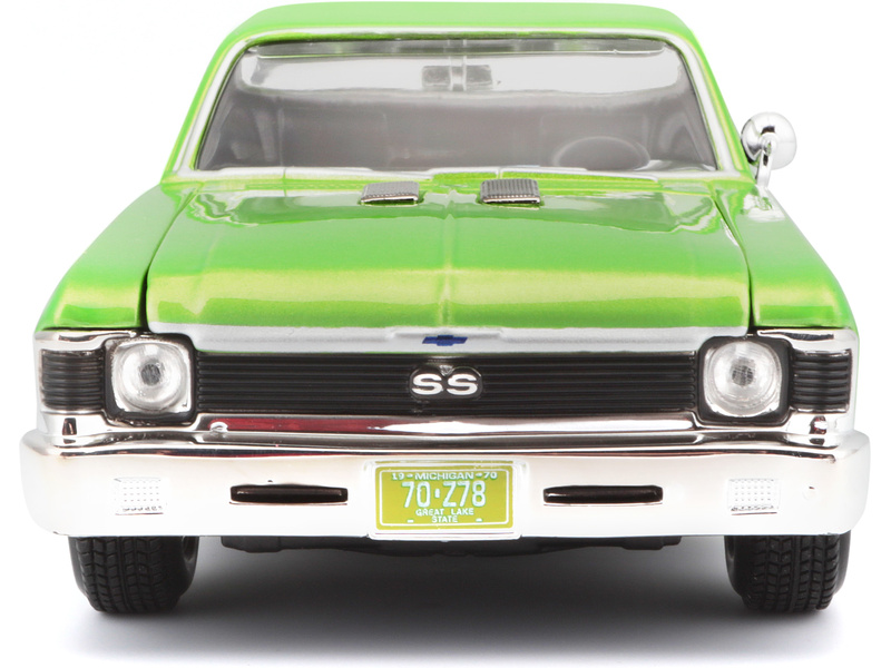 Maisto Chevrolet Nova SS 1970 1:24 světle zelená metalíza