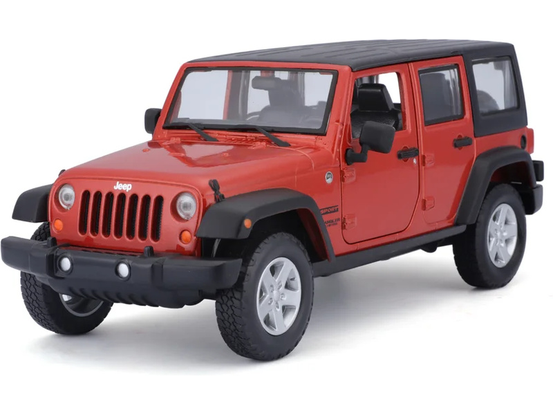 Maisto Jeep Wrangler Unlimited 1:24 2015 oranžová