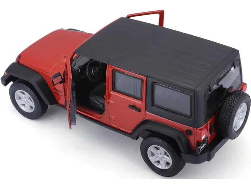 Maisto Jeep Wrangler Unlimited 1:24 2015 oranžová