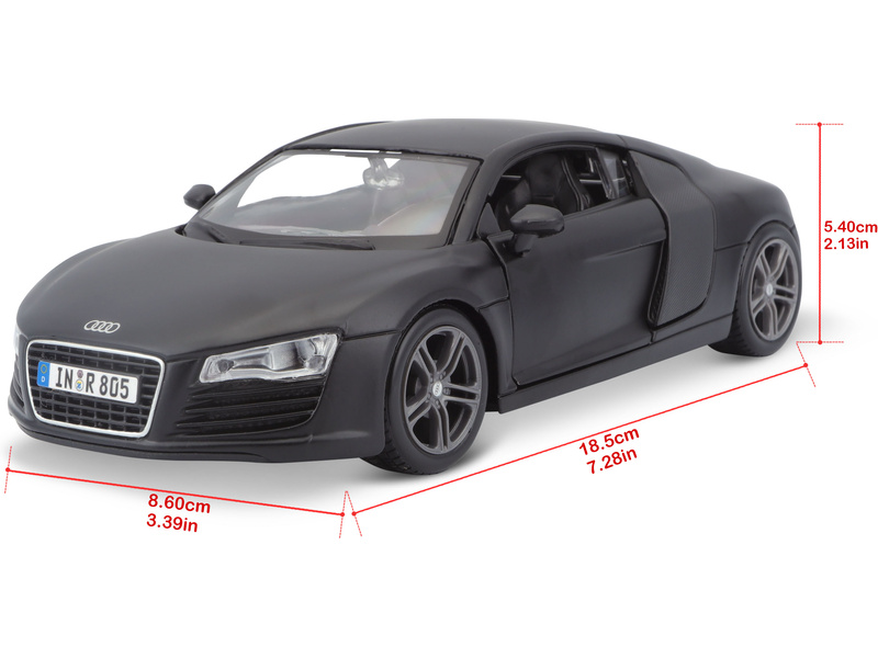 Maisto Audi R8 1:24 černá matná