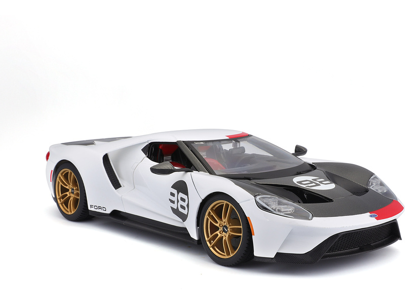Maisto Ford GT Heritage 2021 1:18 bílá