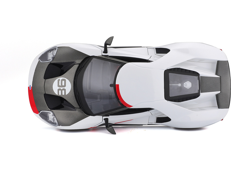 Maisto Ford GT Heritage 2021 1:18 bílá