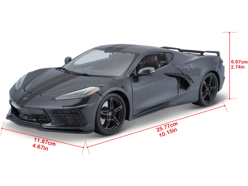 Maisto Chevrolet Corvette Stingray 2020 1:18 šedá