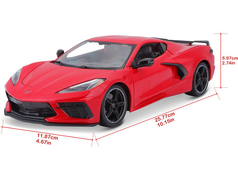 Maisto Chevrolet Corvette Stingray 2020 1:18 červená
