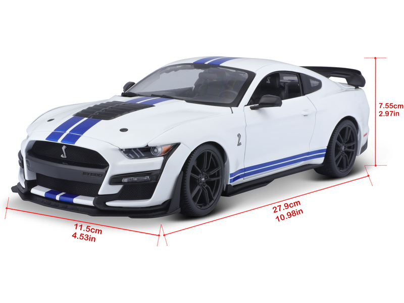 Maisto Mustang Shelby GT500 2020 1:18 bílá