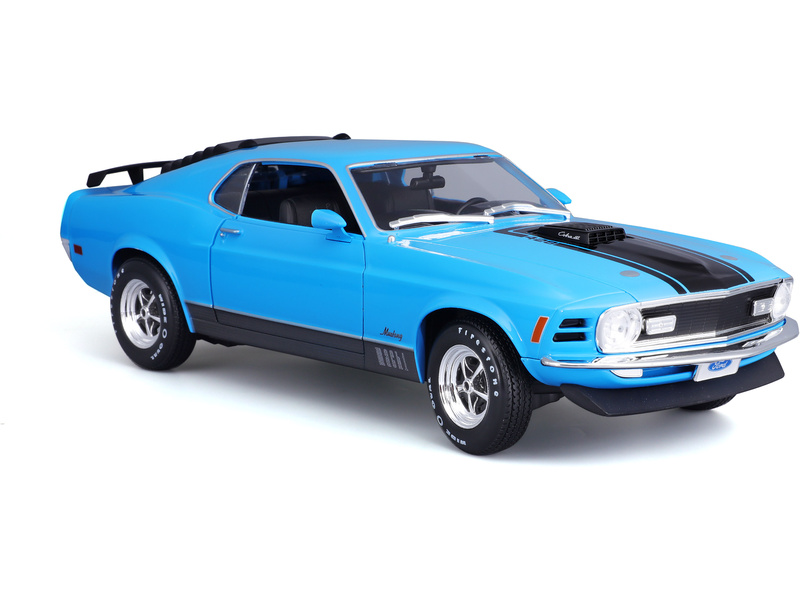 Maisto Ford Mustang Mach 1 1970 1:18 modrá