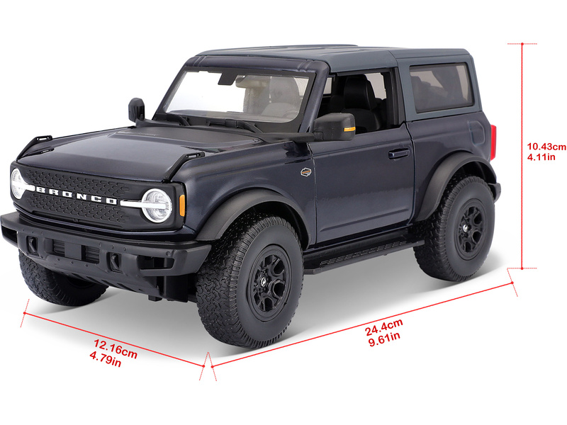 Maisto Ford Bronco Wildtrak 2021 1:18 modrá metalíza