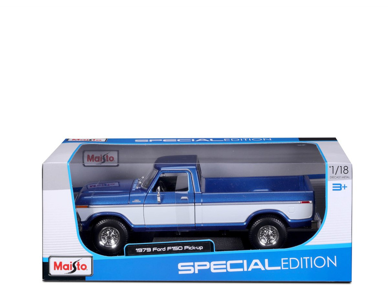 Maisto Ford F150 Pick-up 1979 1:18 modrá metalíza
