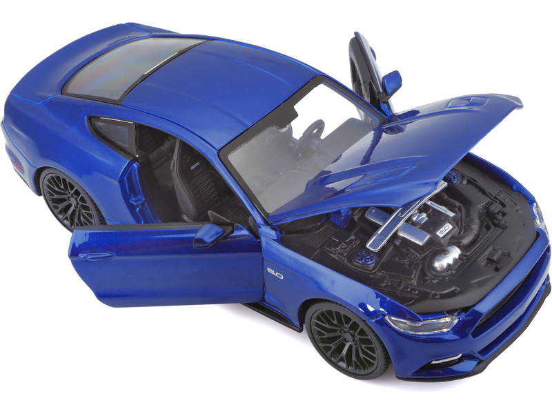 Maisto Ford Mustang GT 2015 1:24 modrá metalíza